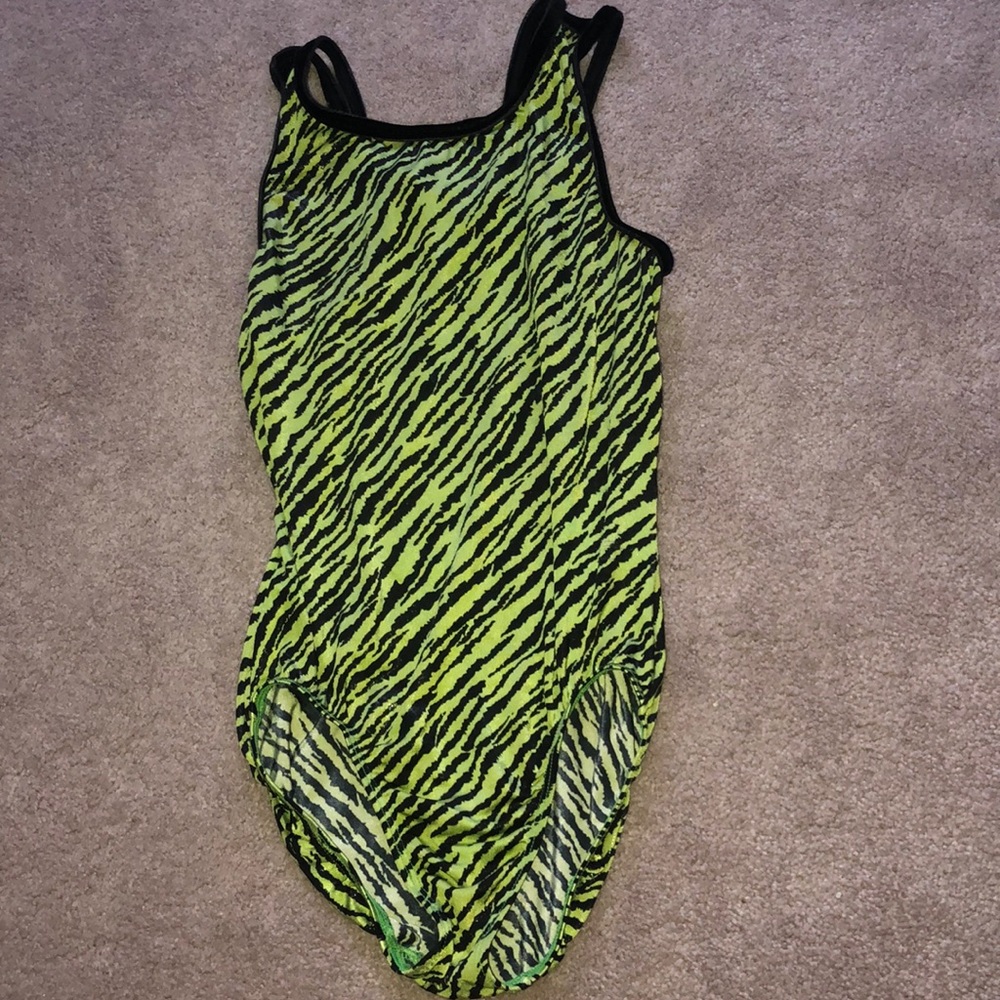 animal print gymnastics leotard